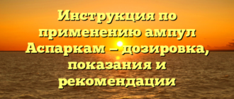 Инструкция по применению ампул Аспаркам — дозировка, показания и рекомендации