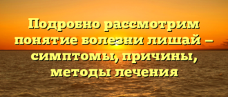 Подробно рассмотрим понятие болезни лишай — симптомы, причины, методы лечения