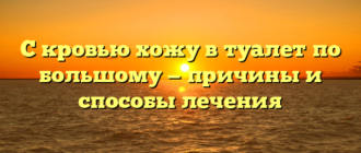 С кровью хожу в туалет по большому — причины и способы лечения